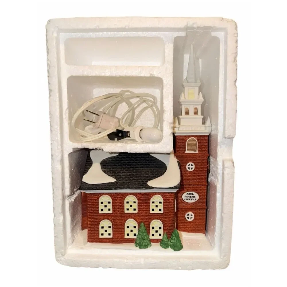 Dept 56 New England Village Old North Church #5932-3 Retired 1988 Heritage EXC